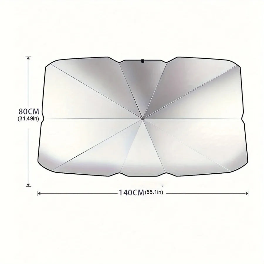 SunGuard Pro™ – Foldable Umbrella Windshield Sunshade