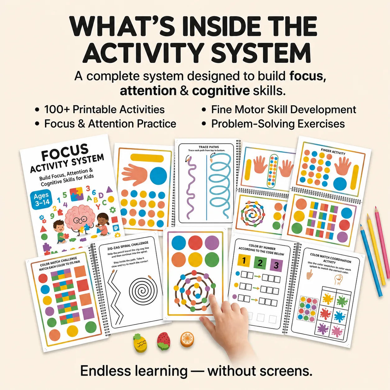 FocusQuest 100+ Screen-Free Learning Activities