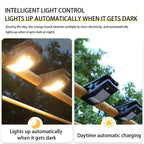 Solar-Powered Clip-On LED Security Light with Motion Sensor