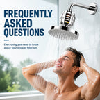 🚿 Premium 6" Rain Shower Filter Head Set