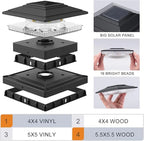 🌟 Solar Post Cap Lights – Brighten Your Outdoor Living