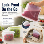 🏠Healthy silicone resealable storage bag🍴