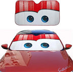Cartoon Eyes Car Sun Shade for Windshield, Sun Shade Accessories Foldable