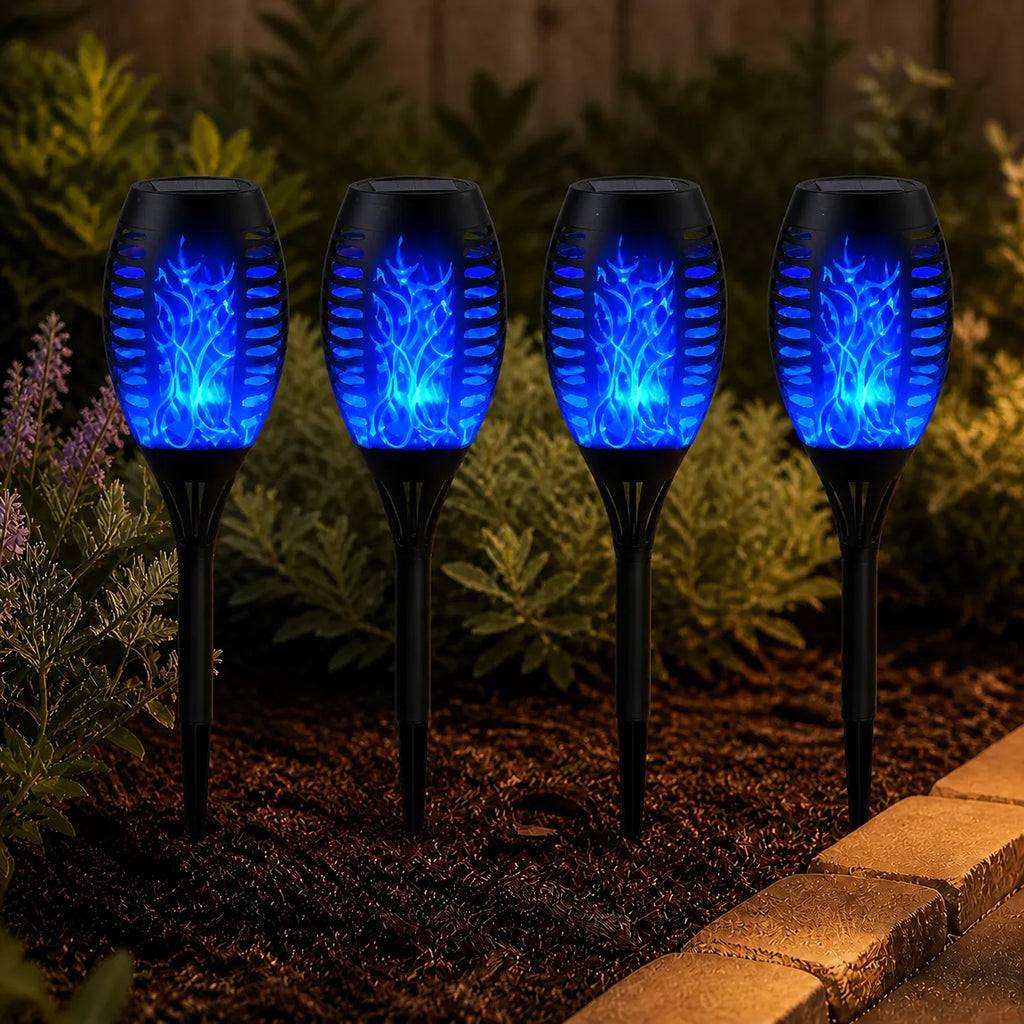 Solar Flickering Flame Torch Lights
