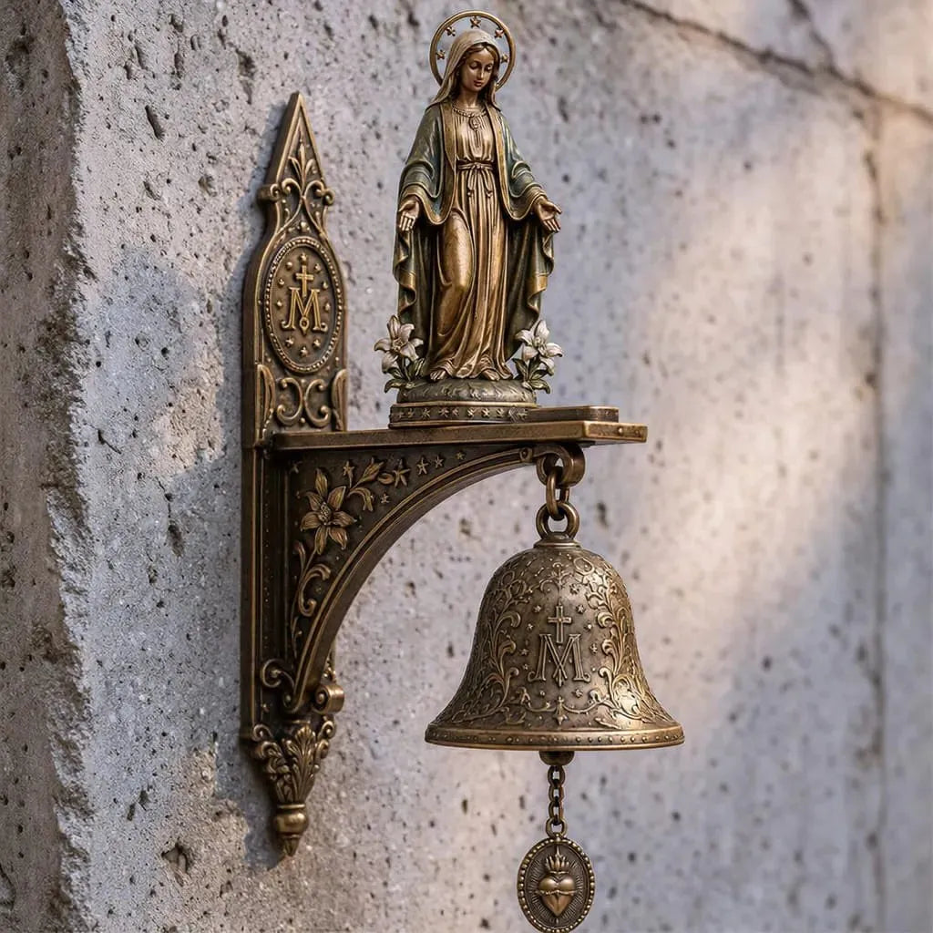 Our Lady of Grace Miraculous Medal Wall Bell