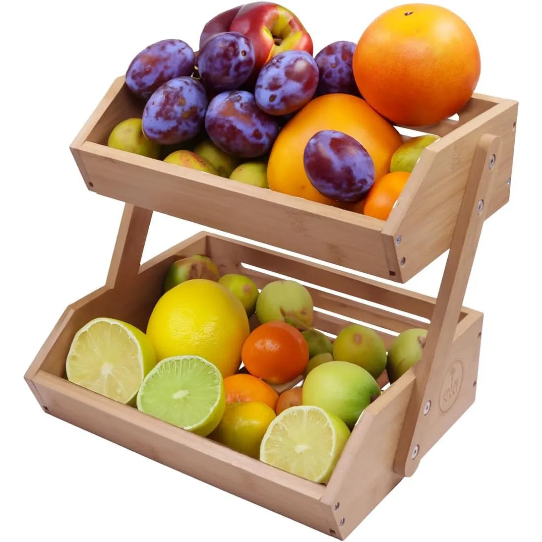 2-Tier Bamboo Countertop Organizer