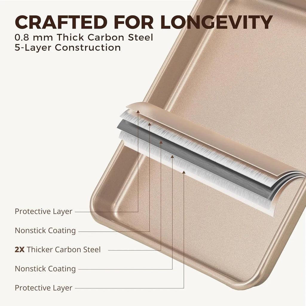 Nonstick Baking Pans Set - 9-inch, 13-inch, 15-inch – Perfect for Meats, Bread, and Cakes 🍰