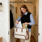 🖤Large capacity insulated handbag, can hold a laptop and lunchbox