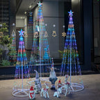 🎄 1.8m LED Light Show Conical Christmas Tree