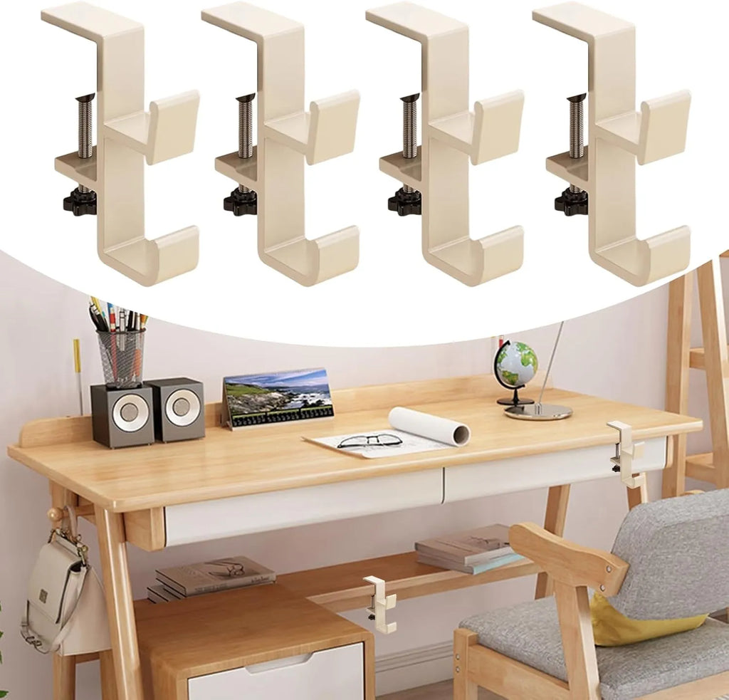 🎄Adjustable Christmas Fireplace Mantel Hooks – Heavy-Duty Stocking & Wreath Hanger Clamps for Holiday Decorations