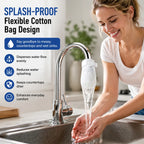 Faucet Filter Cotton Bags - Universal, 100 PCS Splash-Proof Faucet Filter Set