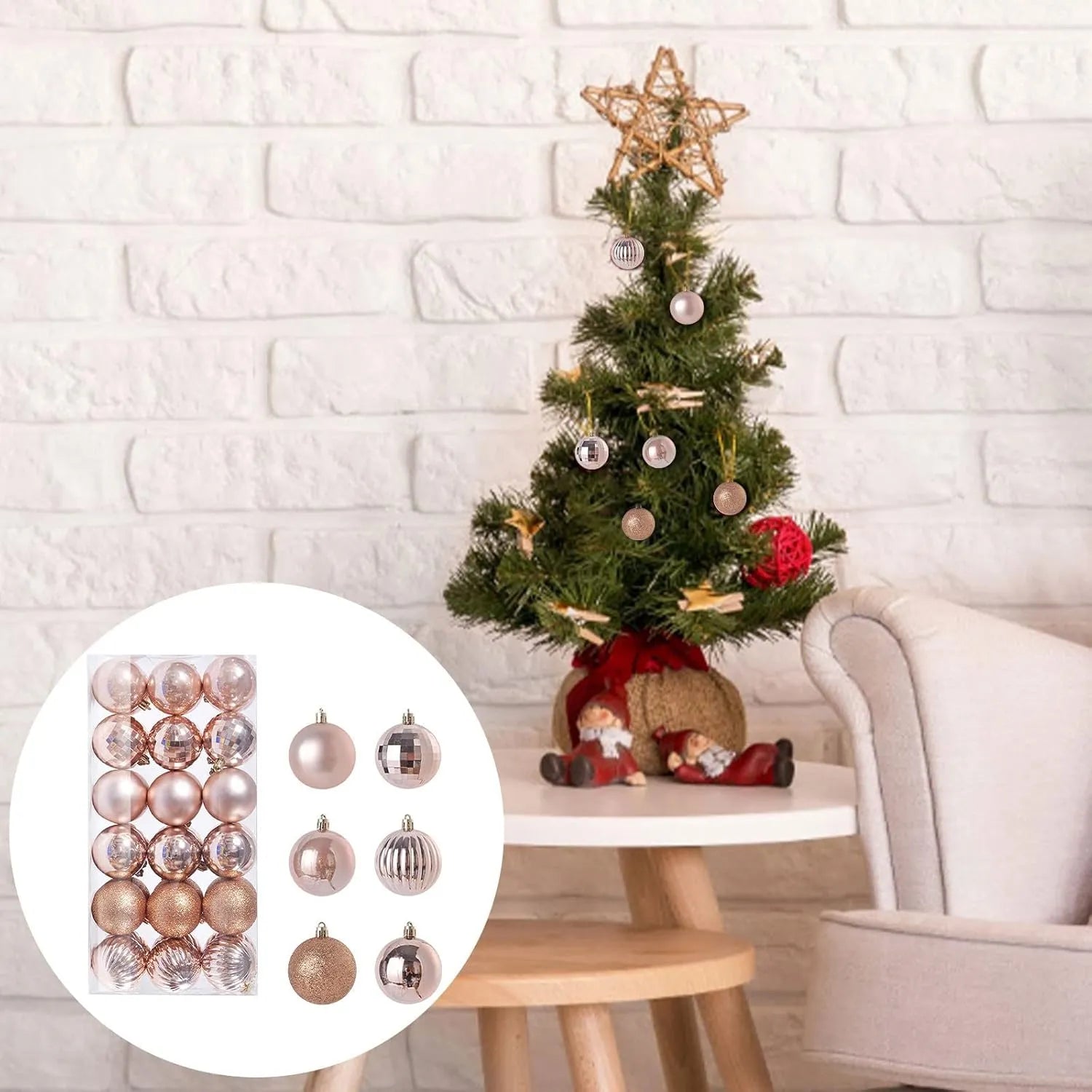 36 adornos de bola de Navidad