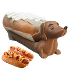 Funny Dachshund Hot Dog Serving Tray – Cute Sausage Dog Snack Holder