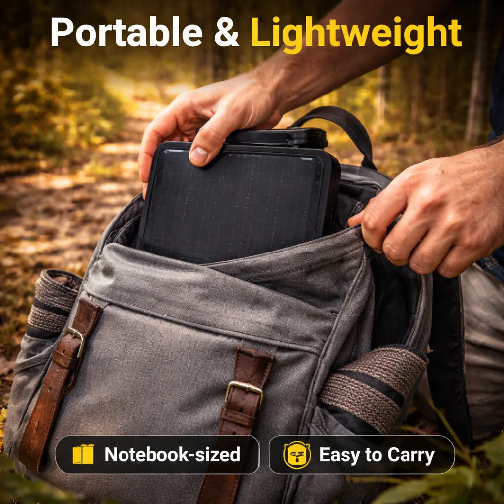 Solar Folding Bag: Power your outdoor adventures without searching for an outlet or carrying heavy batteries. 🔋