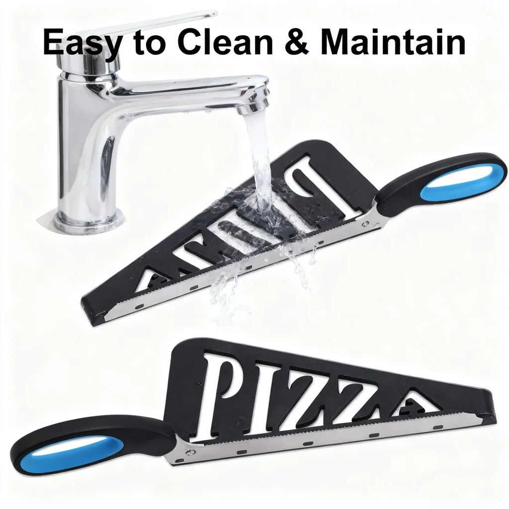 🍕 Stainless Steel Pizza Scissors with Detachable Serving Shovel