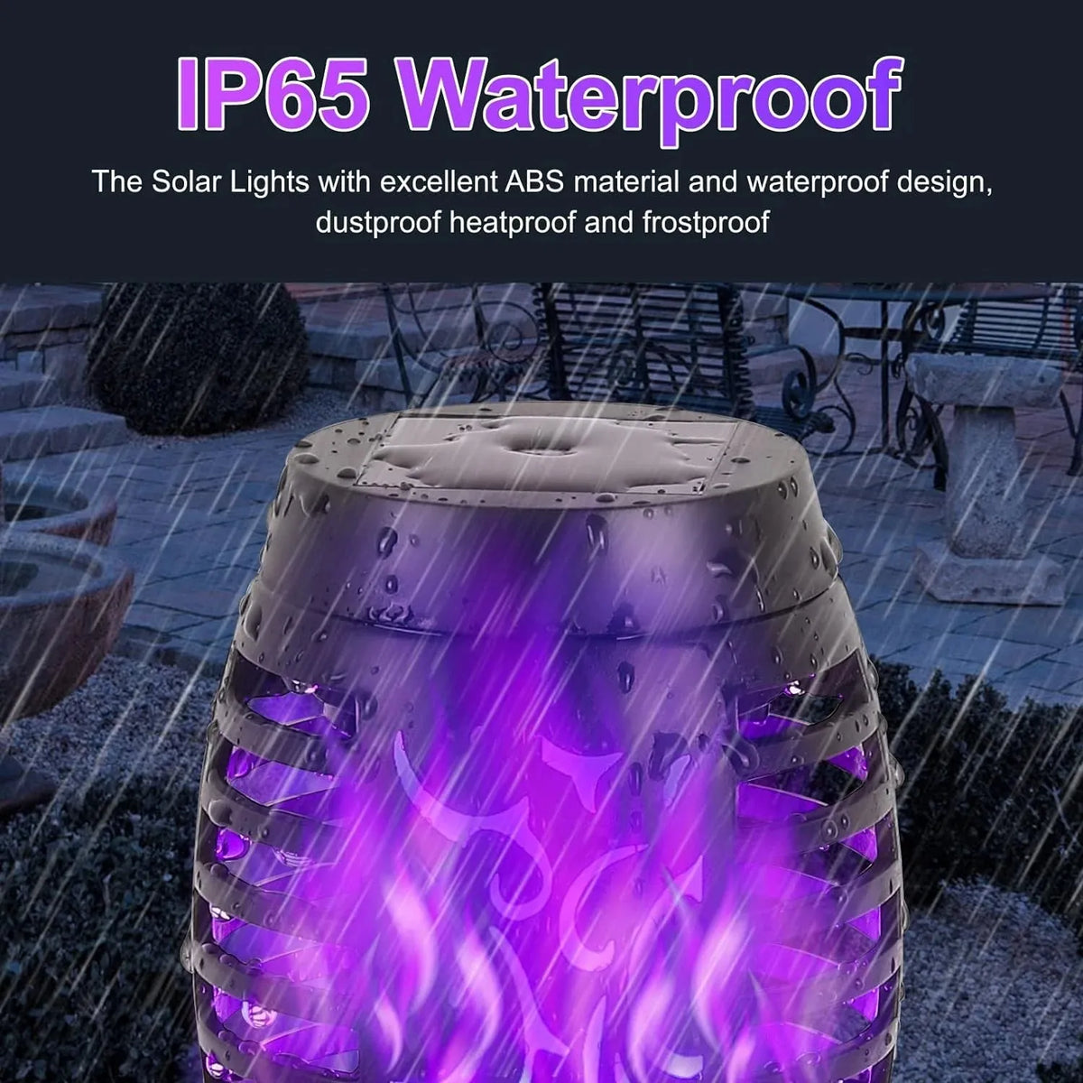 Solar Flickering Flame Torch Lights