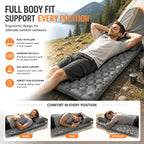 🏕️ Ultralight Self-Inflating Camping Sleeping Pad – Built-in Pump & Pillow