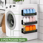 🧲 Magnetic Storage Rack Organizer – Punch-Free Kitchen Space Saver