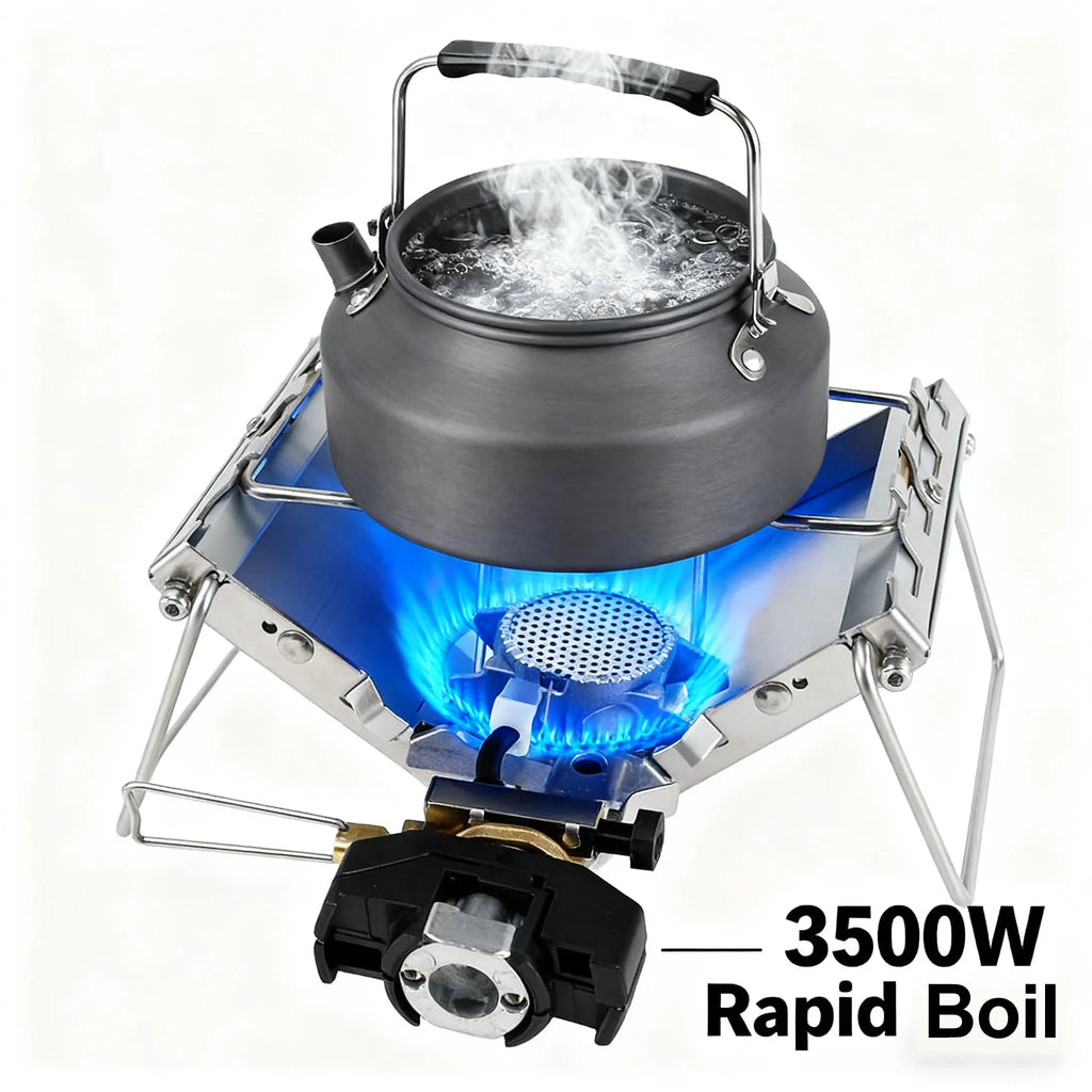 🔥 Camping Stove Outdoor Portable Windproof High-Power Cassette Gas Stove