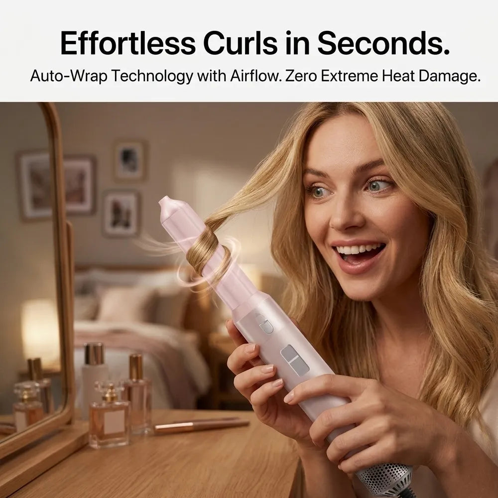 👩5-in-1 Hot-Air Hair Brush & Blowout Brush Hair Dryer