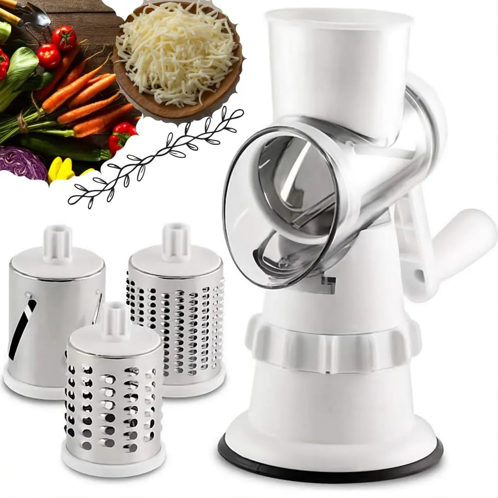 Hand Crank Rotary Mandoline Slicer