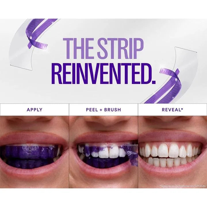 ✨ Advanced Purple Whitening Strips