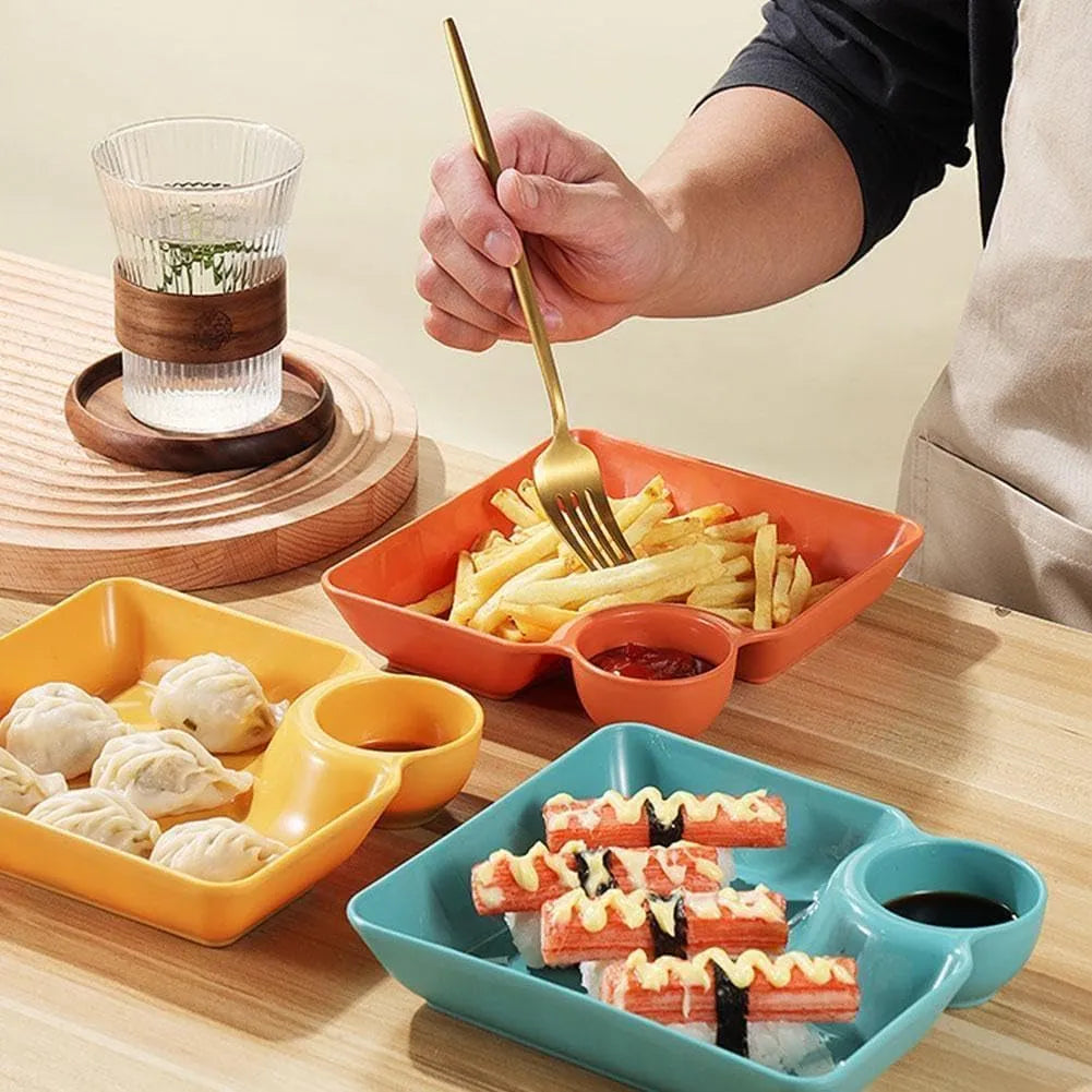 All-in-One Snack & Dip Plate