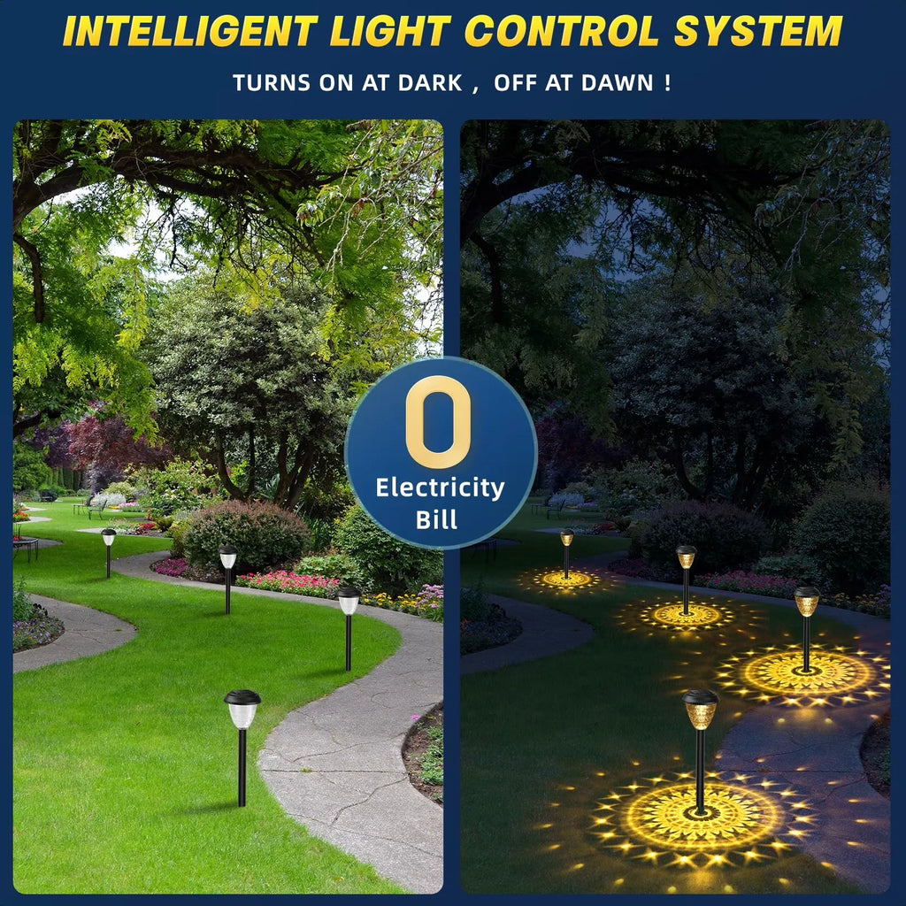 ✨ Solar Pathway Lights – Outdoor Waterproof Garden Lights