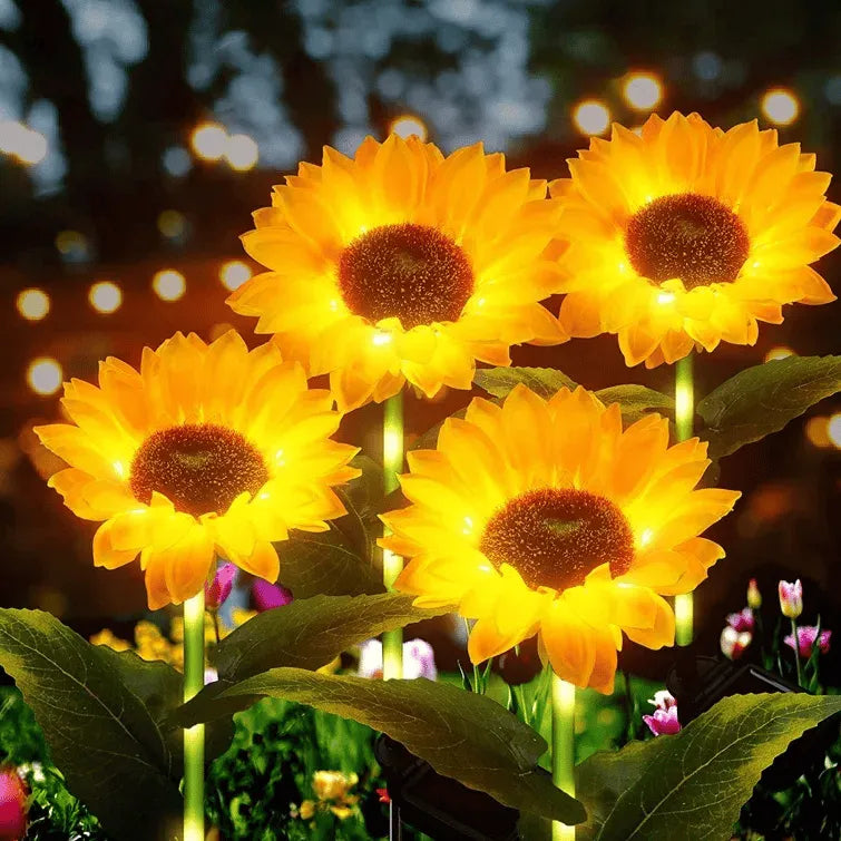 🌻Pre-Mother's Day Promotion 40% Off-- Waterproof  Solar Sunflower Lamp(1Head/3Head)