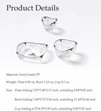 3-Piece Portable Camping Tableware Set – Foldable Plate, Bowl, and Cup for Outdoor Picnics and Camping