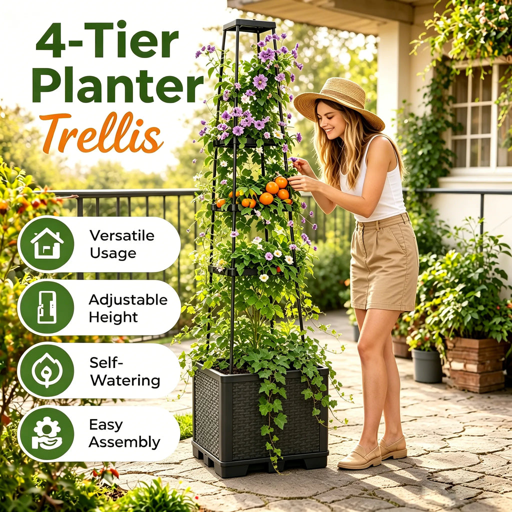 🌿Vertical Self-Watering Planter
