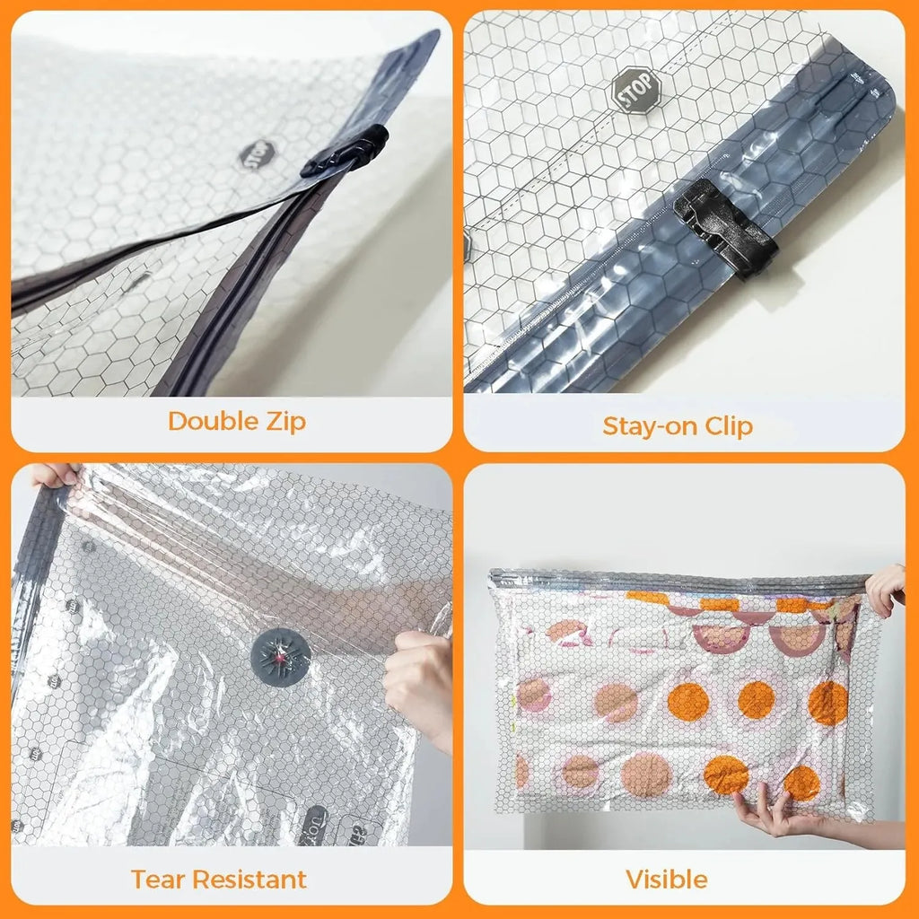9-Piece Rechargeable Vacuum Compression Bag Set