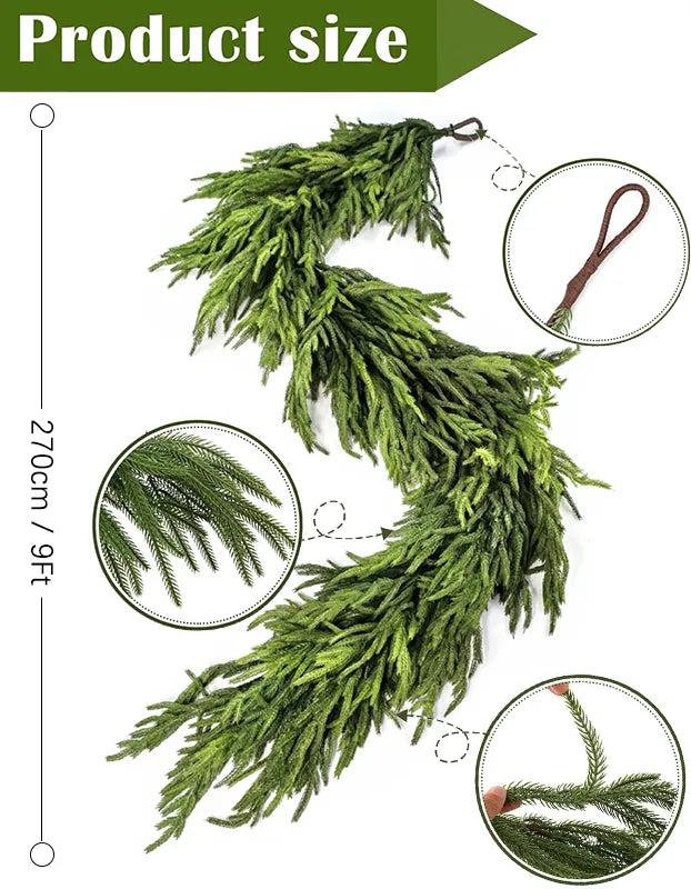 ✨Christmas Greenery -  Norfolk Pine Canes🌲