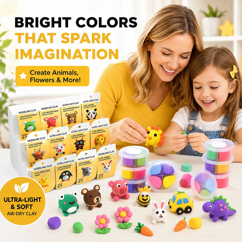 🎨 Air-Dry Clay Kit for Kids