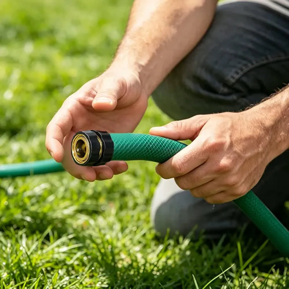 Leak-Resistant Garden Hose Quick Connector Set