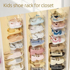 👶 Transparent Kids Shoe Organizer Rack