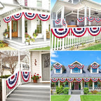 🇺🇸Patriotic American Flag Bunting Decorations for July 4th & Memorial Day