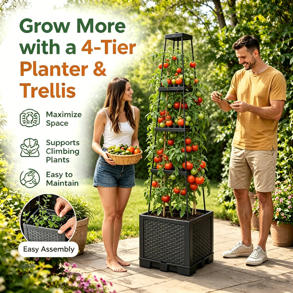 🌿Vertical Self-Watering Planter