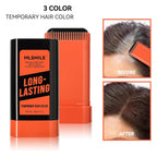 Instant Root Cover Up Stick - Waterproof Quick Touch-Up for Hair & Beard, Easy Washout Concealer