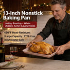 Nonstick Baking Pans Set - 9-inch, 13-inch, 15-inch – Perfect for Meats, Bread, and Cakes 🍰