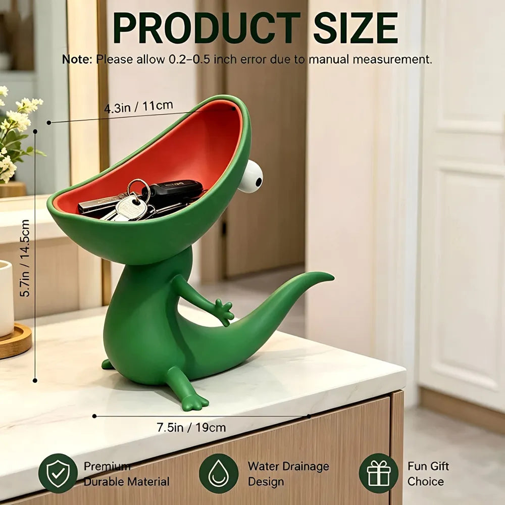 🦎 Cute Lizard Soap Dish & Multi-Purpose Organizer