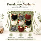 🐔 Crocheted Egg-Collecting Apron with Chicken Coop Pocket – Handmade Farm-Fresh Egg Helper
