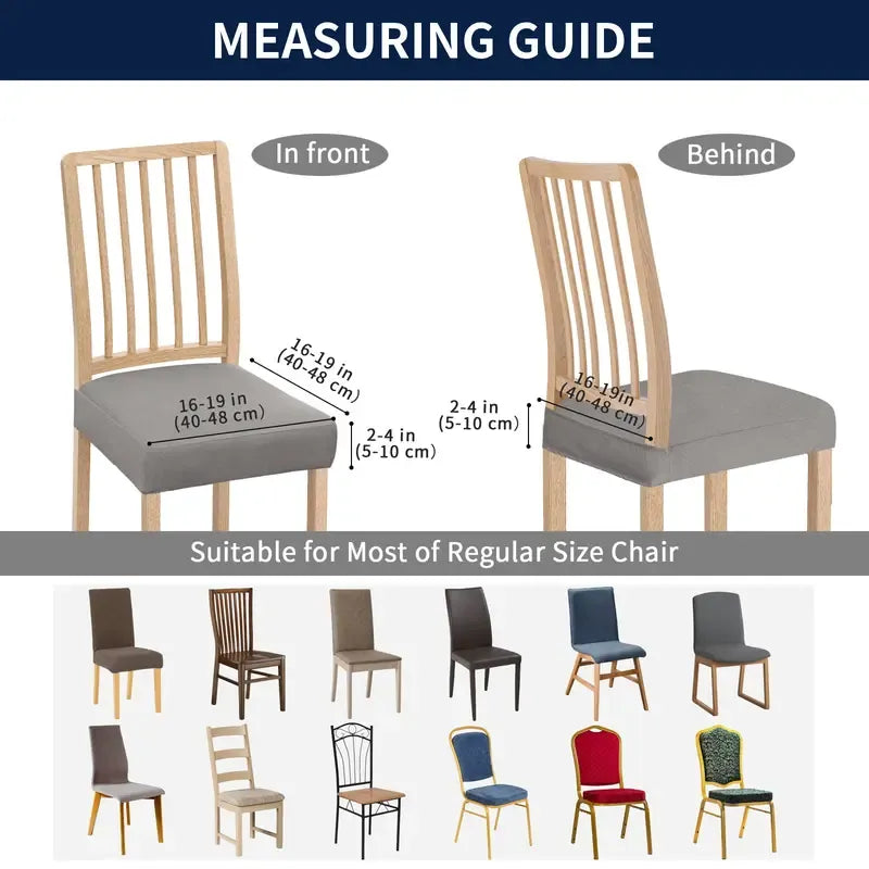 💧 Waterproof Stretch Dining Chair Seat Covers