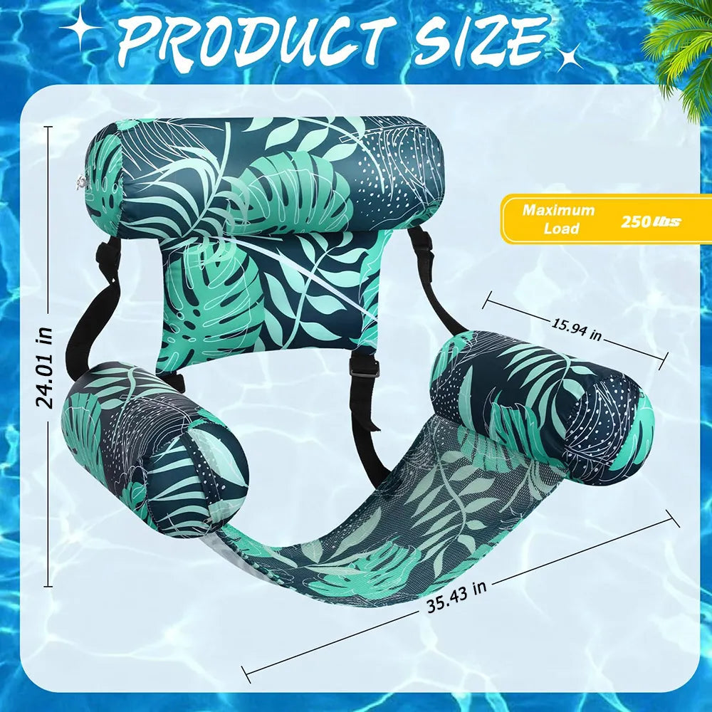 🌴 Inflatable Pool Float Hammock Chair for Adults