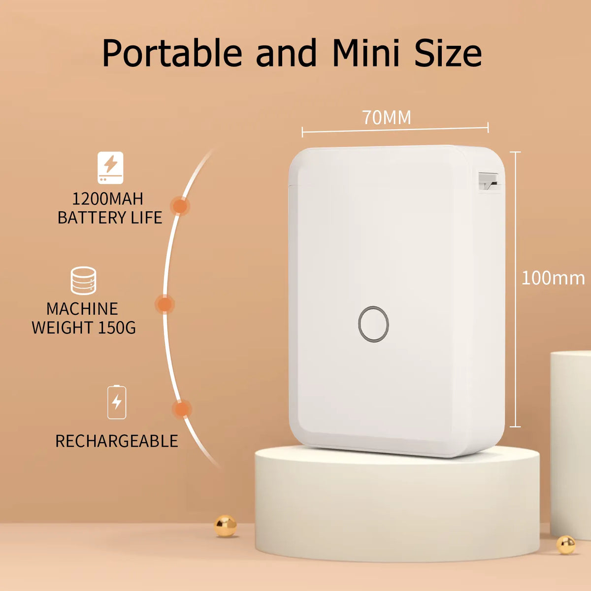 Portable Inkless Label Printe