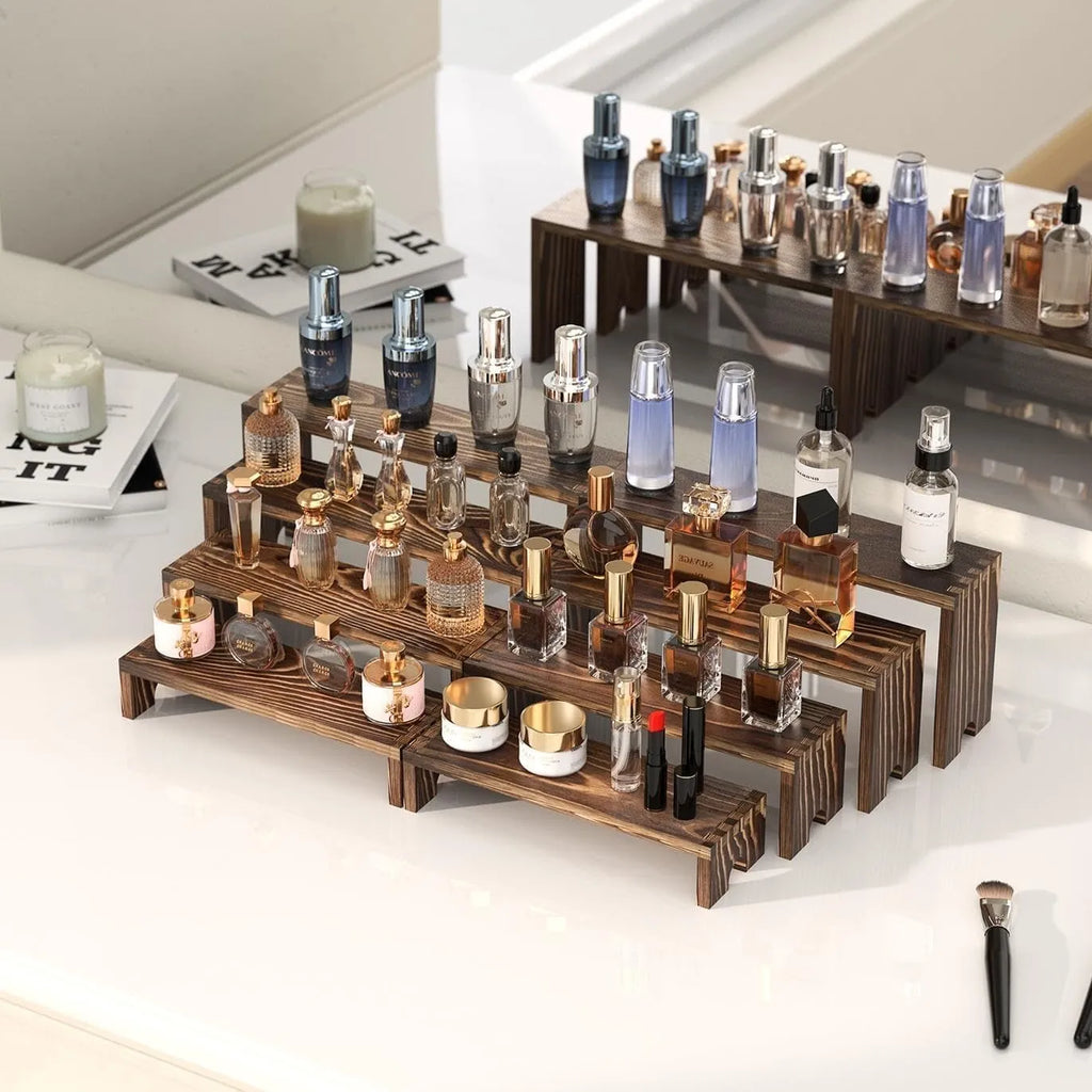 4-Piece Nesting Wooden Display Risers