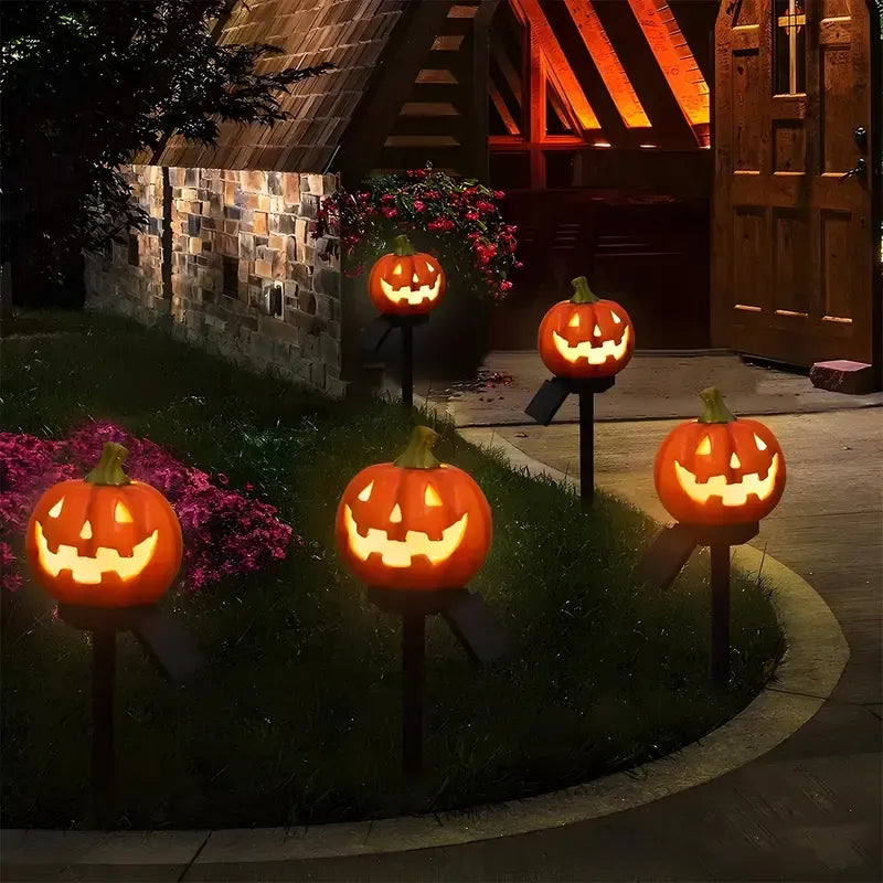 🎃 Light Up Halloween Nights with Solar Pumpkin Pathway Lights!