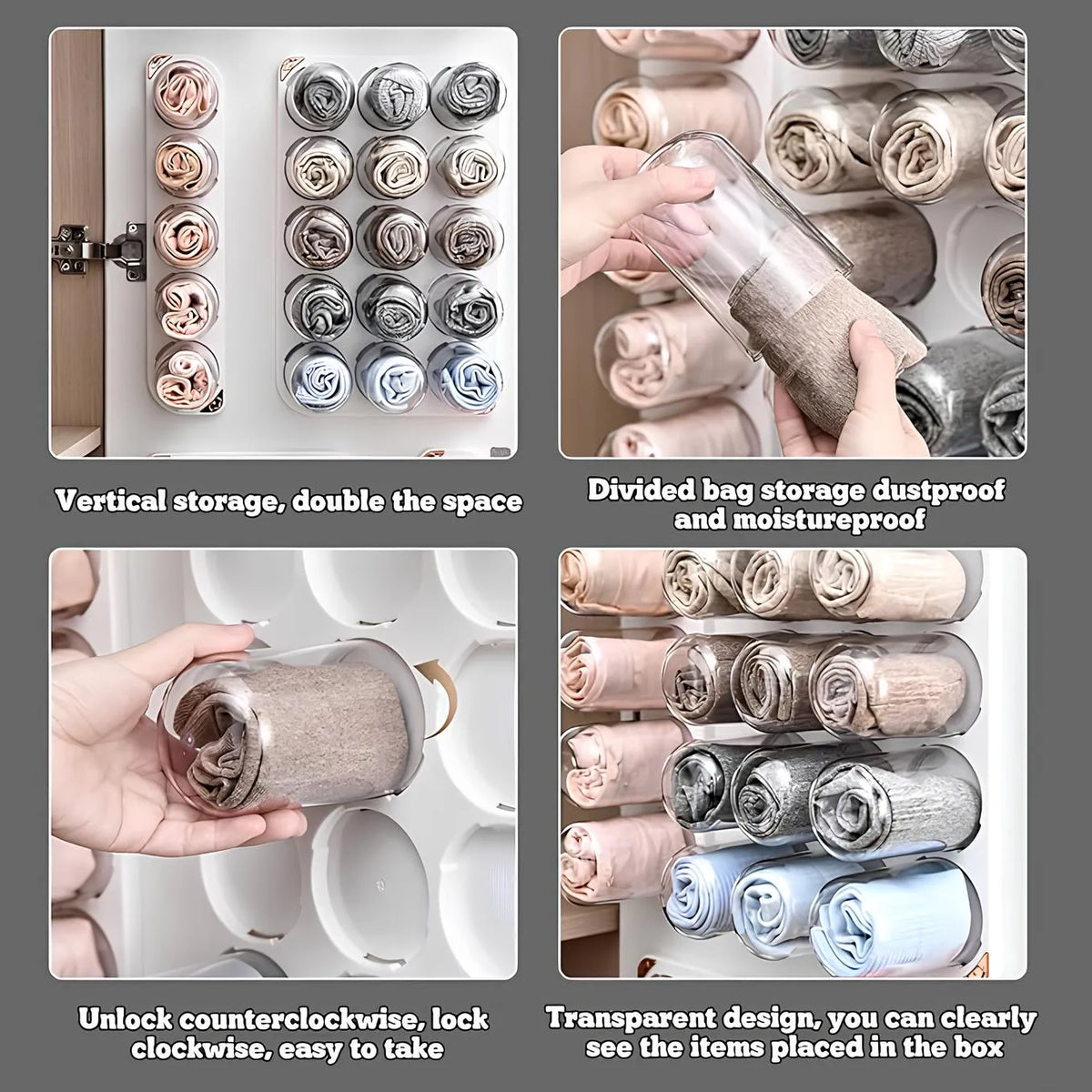 Underwear and socks storage