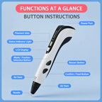 ✨ 3D Printing Pen – Educational Drawing & Doodling Pen for Kids
