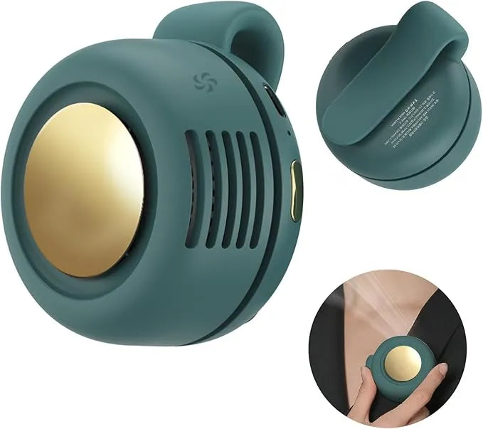 Portable Mini USB Rechargeable Fan - 360° Rotating Clip Fan with 3 Speeds for Personal Use